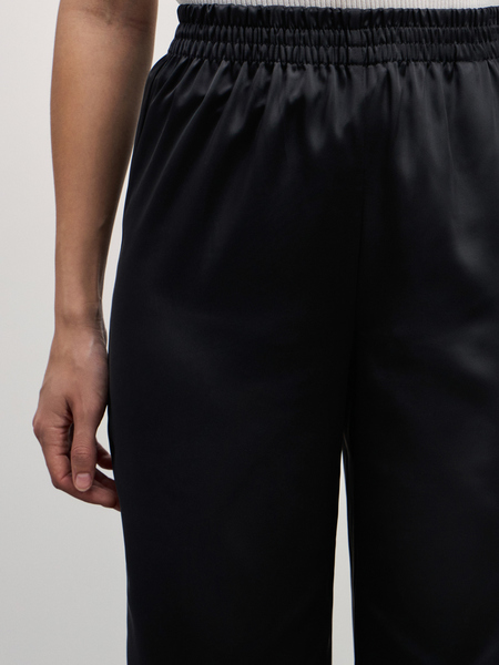 Атласные брюки с эластичной талией 4327207705-50 - фото 5