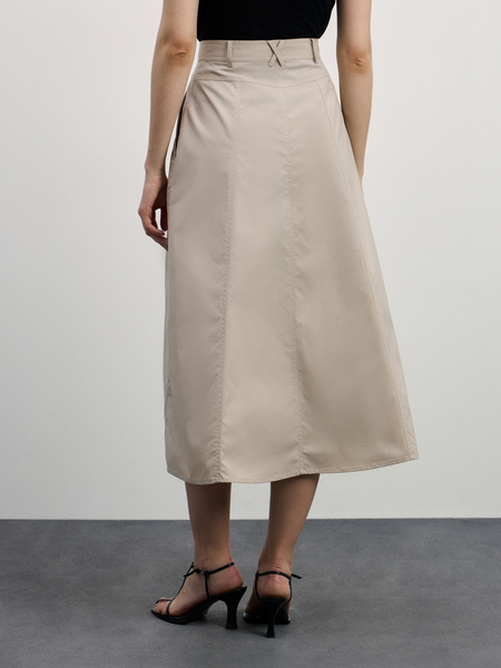 юбка женская Zarina 4327332232-63, размер XS (RU 42), цвет темно-бежевый/песочный юбка женская, 4327332232 - фото 4