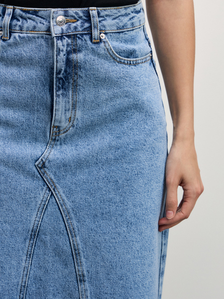 юбка джинсовая женская Zarina 4327448248-101, размер XS (RU 42), цвет светлый индиго юбка джинсовая женская, 4327448248 - фото 5