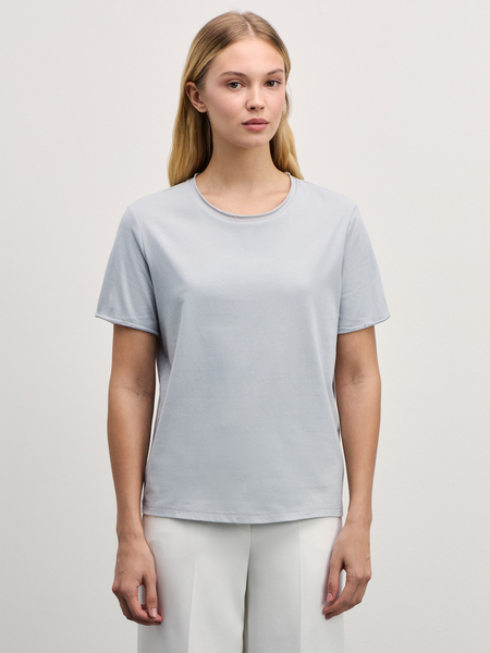 футболка женская Zarina 4327508408-30, размер XS (RU 42), цвет светло-серый футболка женская, 4327508408 - фото 3