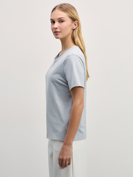 футболка женская Zarina 4327508408-30, размер XS (RU 42), цвет светло-серый футболка женская, 4327508408 - фото 4