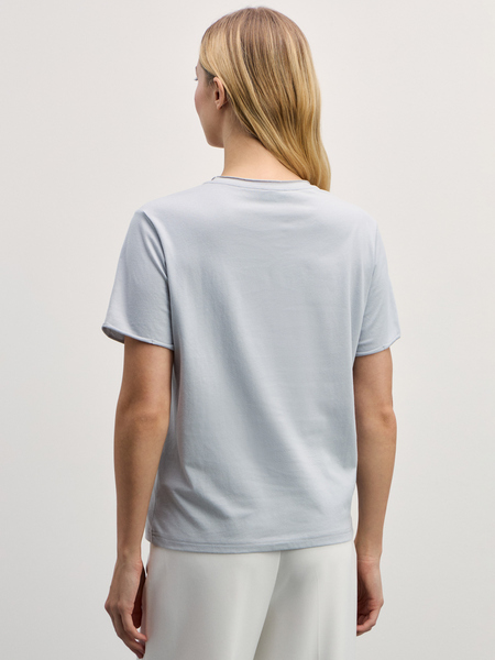 футболка женская Zarina 4327508408-30, размер XS (RU 42), цвет светло-серый футболка женская, 4327508408 - фото 5