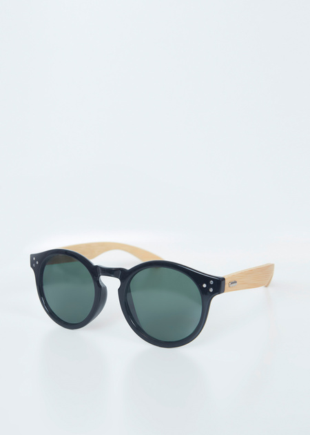 Солнцезащитные очки с дужками из дерева - фото 1