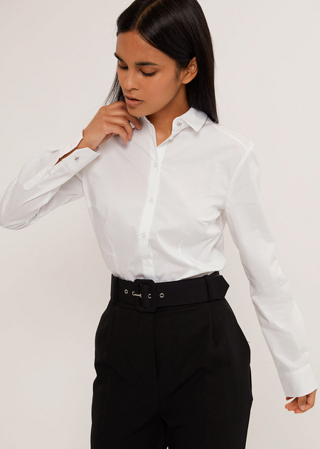 Приталенная блузка из хлопка - фото 5