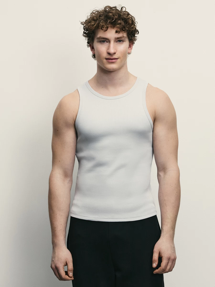 Майка slim fit M_TANK_04_25-30 - фото 3