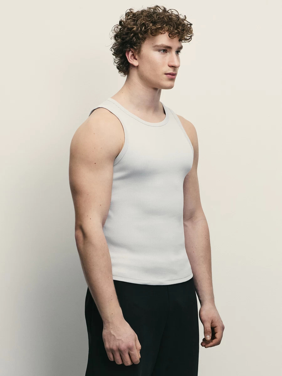 Майка slim fit M_TANK_04_25-30 - фото 4
