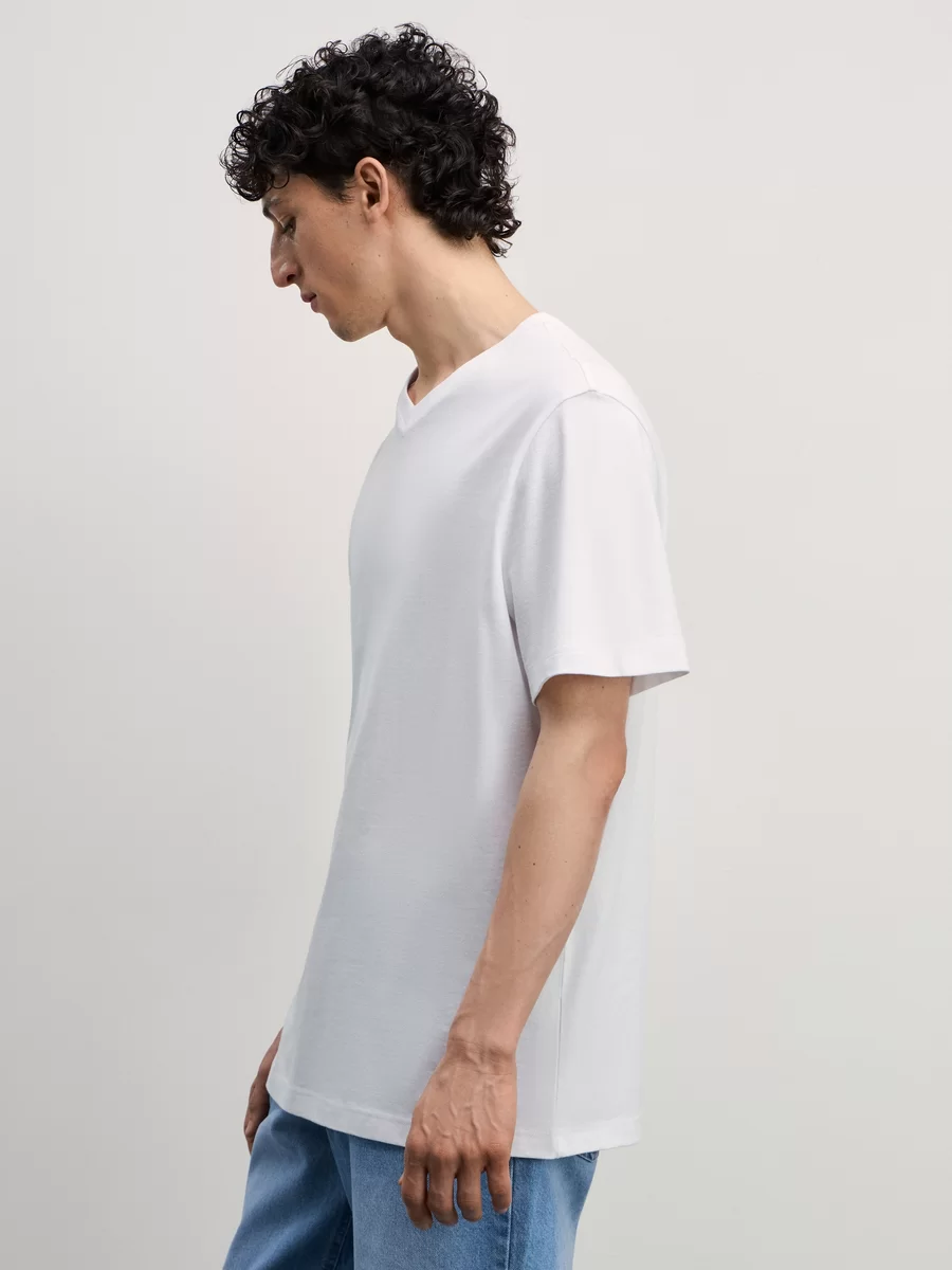 Футболка slim fit M_V_NECK1-1 - фото 3