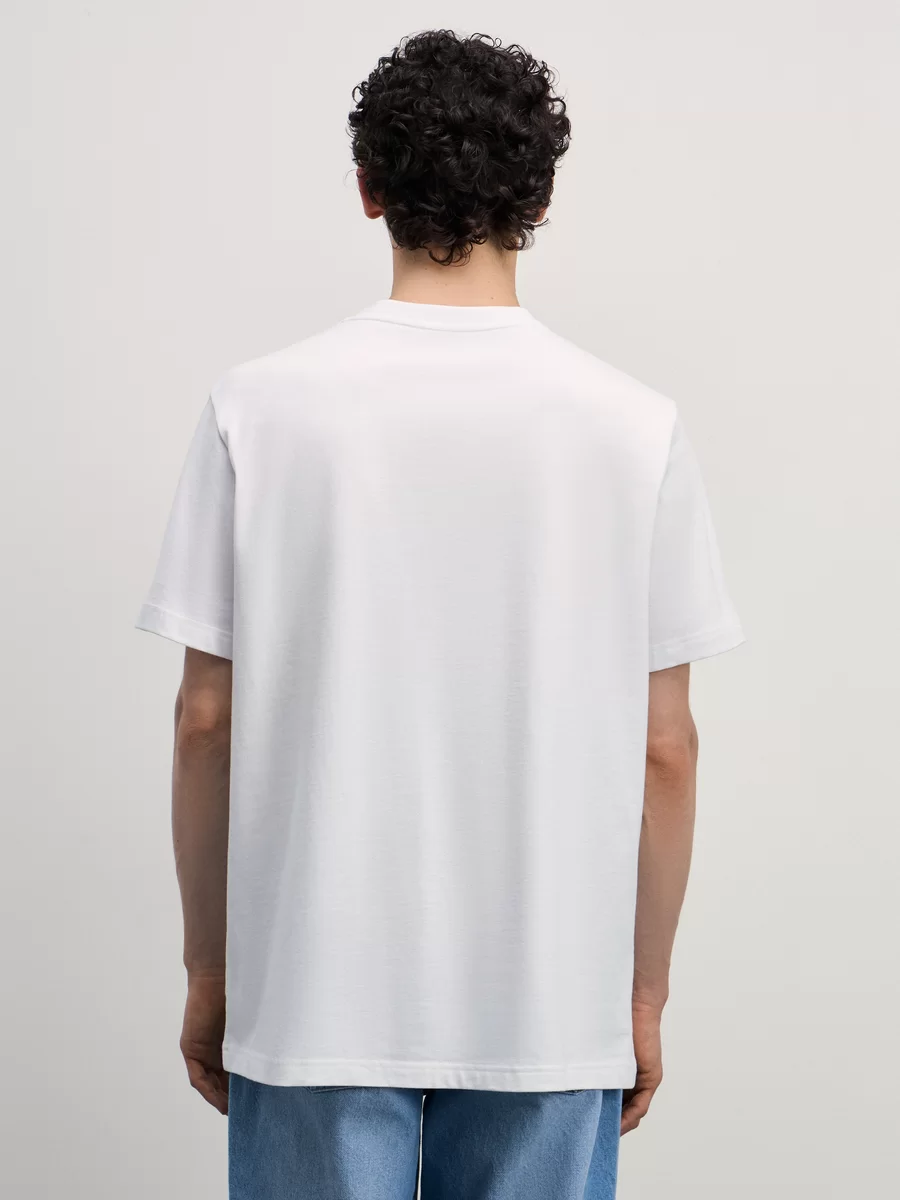 Футболка slim fit M_V_NECK1-1 - фото 4