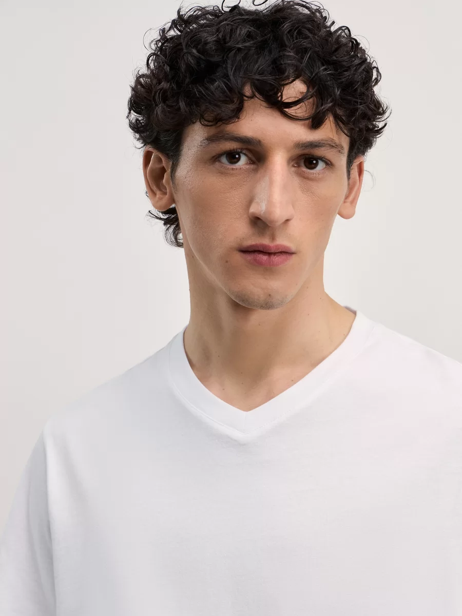 Футболка slim fit M_V_NECK1-1 - фото 5