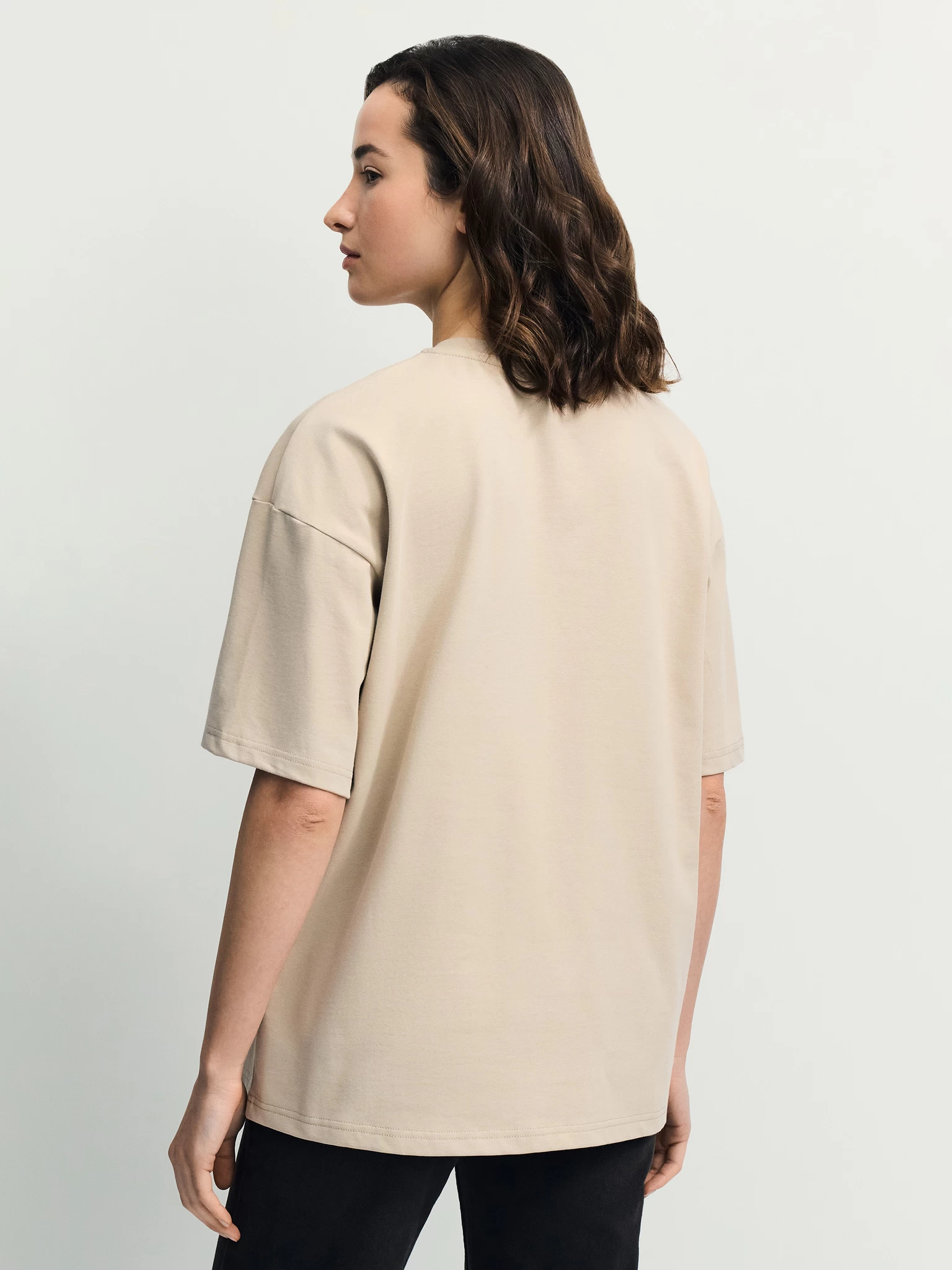 Базовая футболка оверсайз из хлопка OVERSIZE0226-62 - купить в