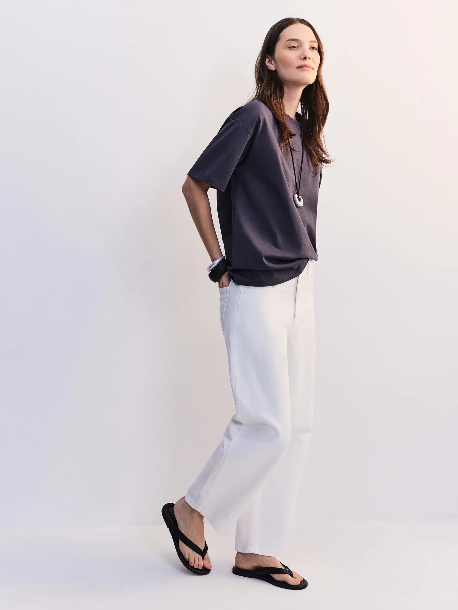 プ*3様 ozwrtさん Базовая футболка оверсайз из хлопка OVERSIZE0526-39 - купить в