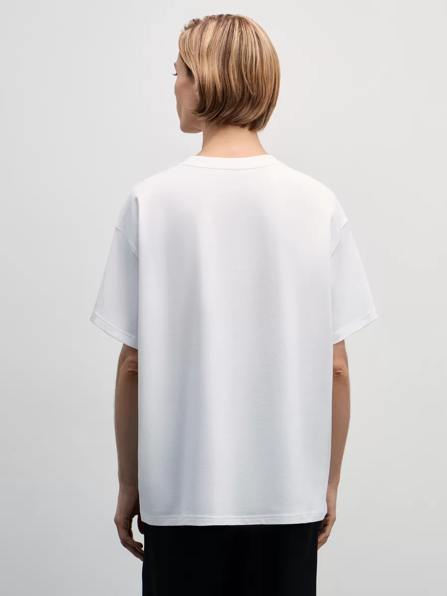 Базовая футболка оверсайз из хлопка W_OVERSIZE1-1 - фото 5