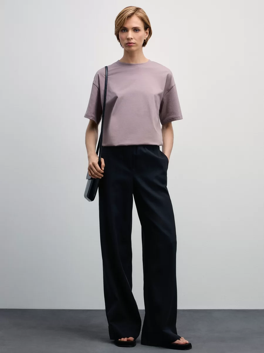 Базовая футболка оверсайз из хлопка W_OVERSIZE1-20 - фото 2