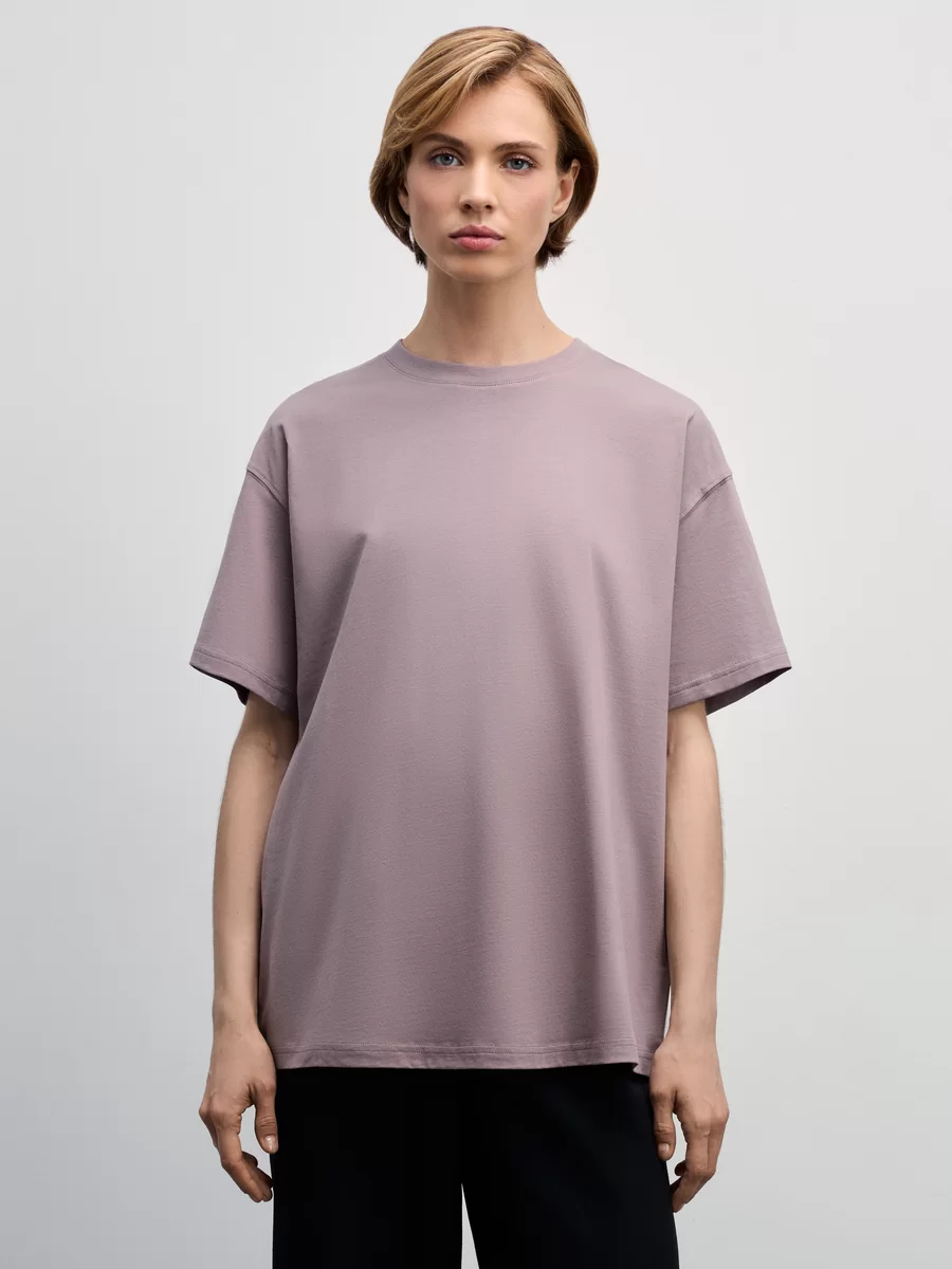 Базовая футболка оверсайз из хлопка W_OVERSIZE1-20 - фото 3