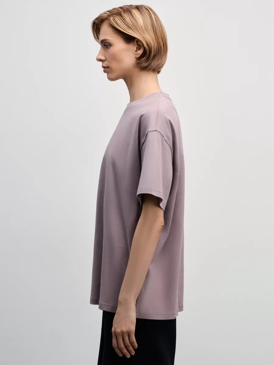Базовая футболка оверсайз из хлопка W_OVERSIZE1-20 - фото 4