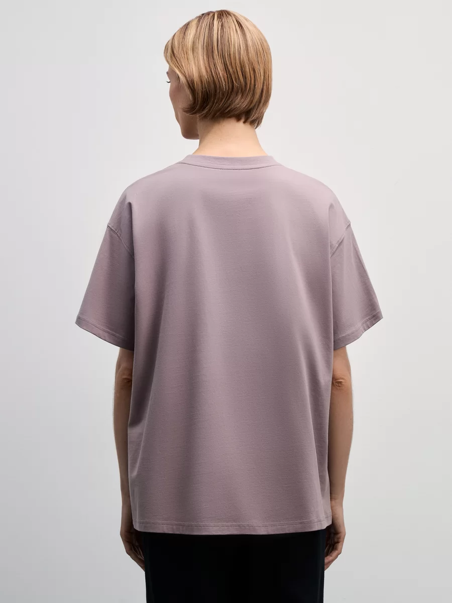 Базовая футболка оверсайз из хлопка W_OVERSIZE1-20 - фото 5