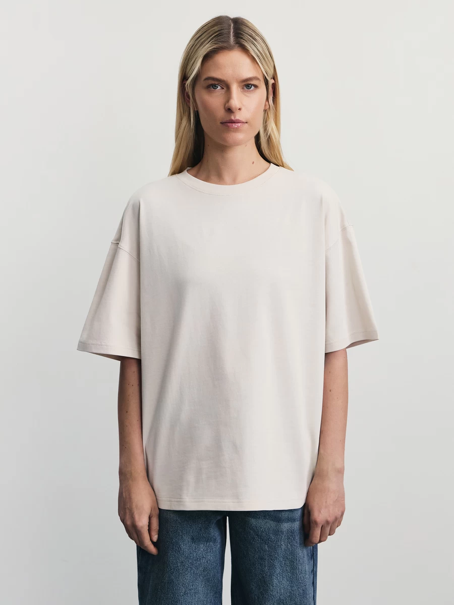 Базовая футболка свободного кроя W_OVERSIZE3-60 - фото 3