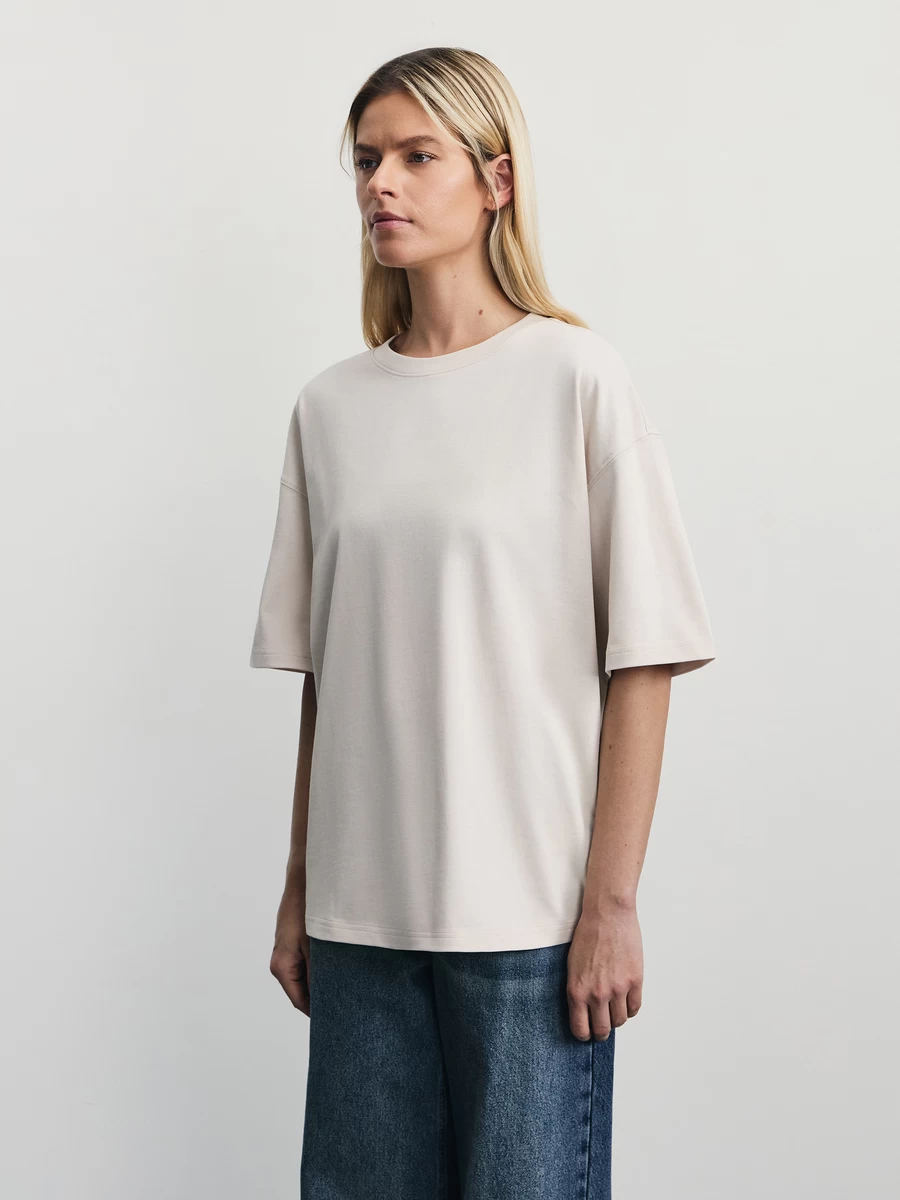 Базовая футболка свободного кроя W_OVERSIZE3-60 - фото 4