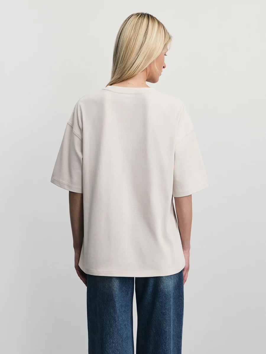 Базовая футболка свободного кроя W_OVERSIZE3-60 - фото 5