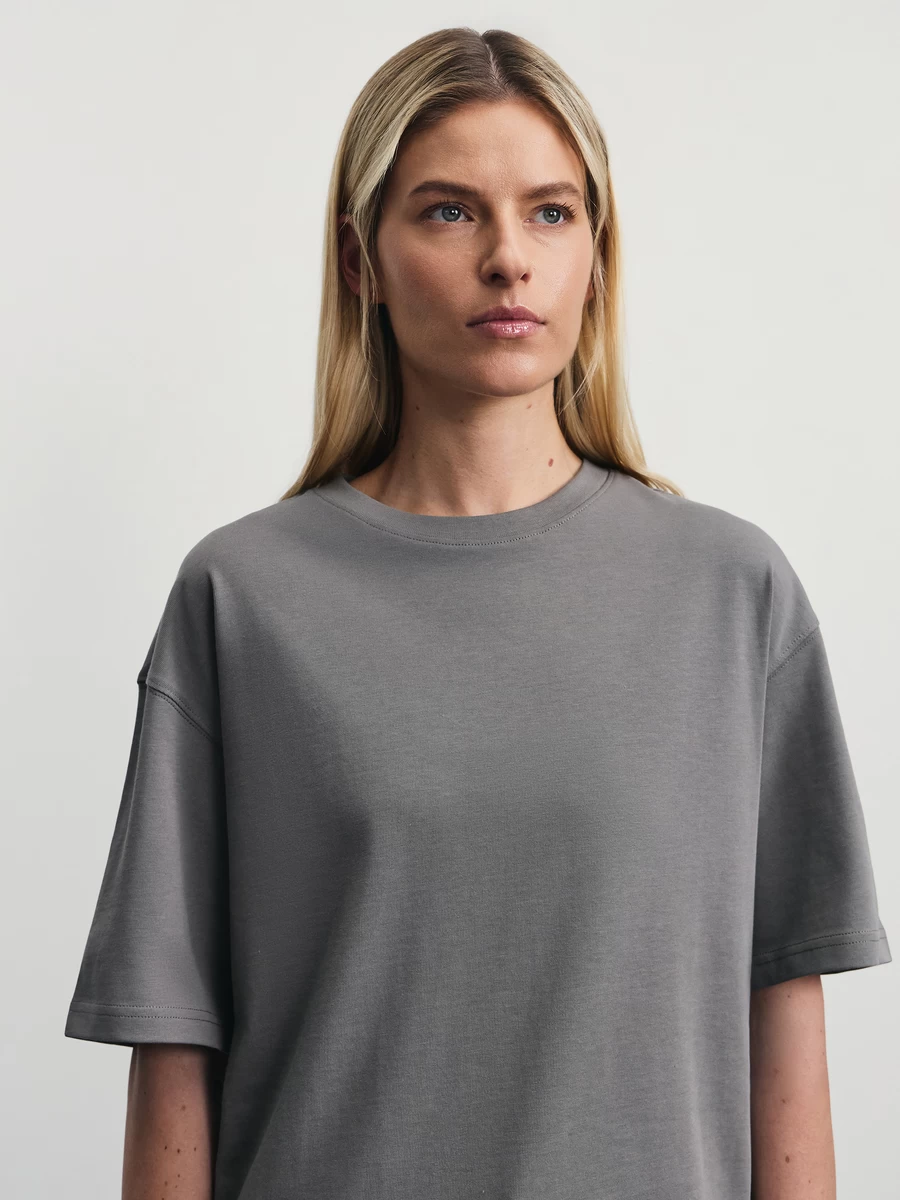 Базовая футболка свободного кроя W_OVERSIZE3-66 - фото 6