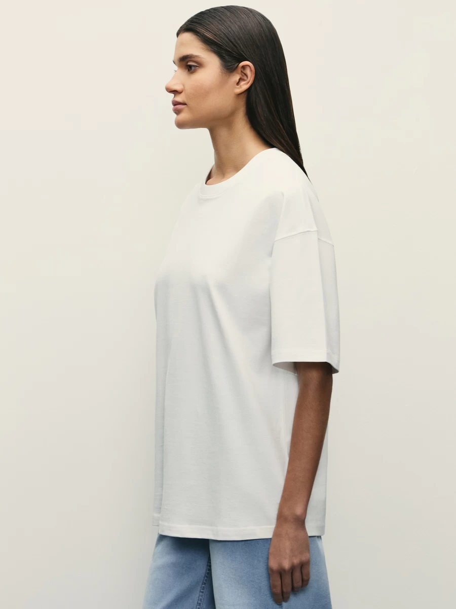 Базовая футболка оверсайз из хлопка W_OVERSIZE4-1 - фото 4