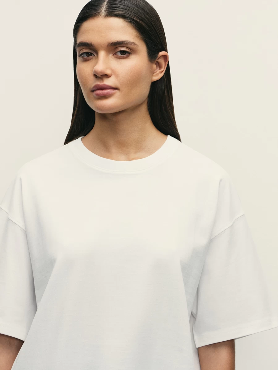 Базовая футболка оверсайз из хлопка W_OVERSIZE4-1 - фото 6