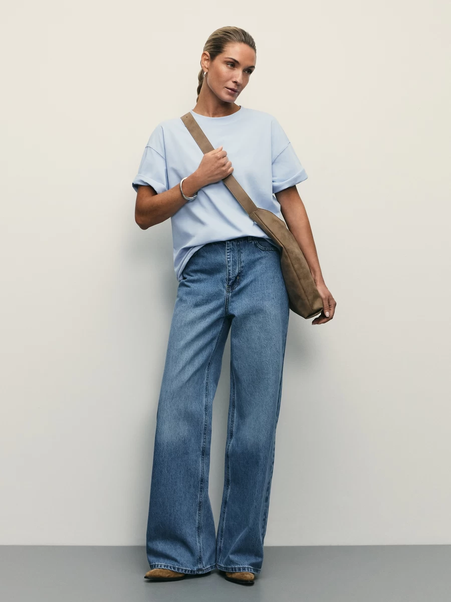 Базовая футболка оверсайз из хлопка W_OVERSIZE4-41 - фото 2
