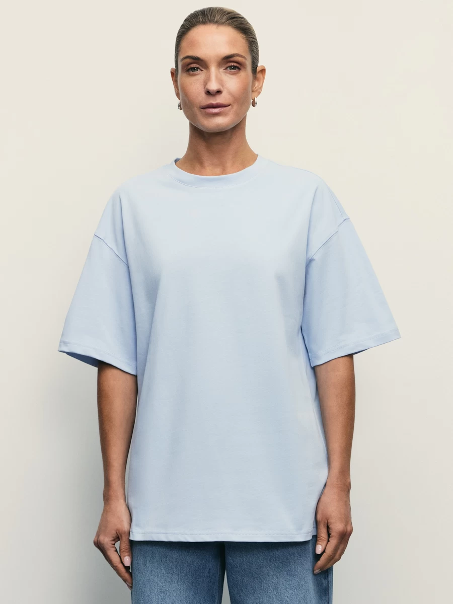 Базовая футболка оверсайз из хлопка W_OVERSIZE4-41 - фото 3