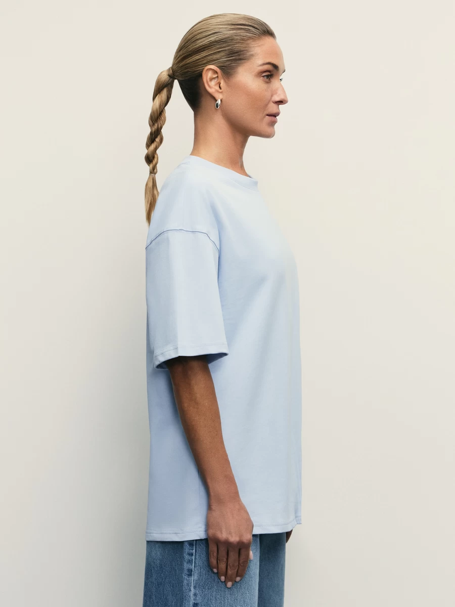 Базовая футболка оверсайз из хлопка W_OVERSIZE4-41 - фото 4