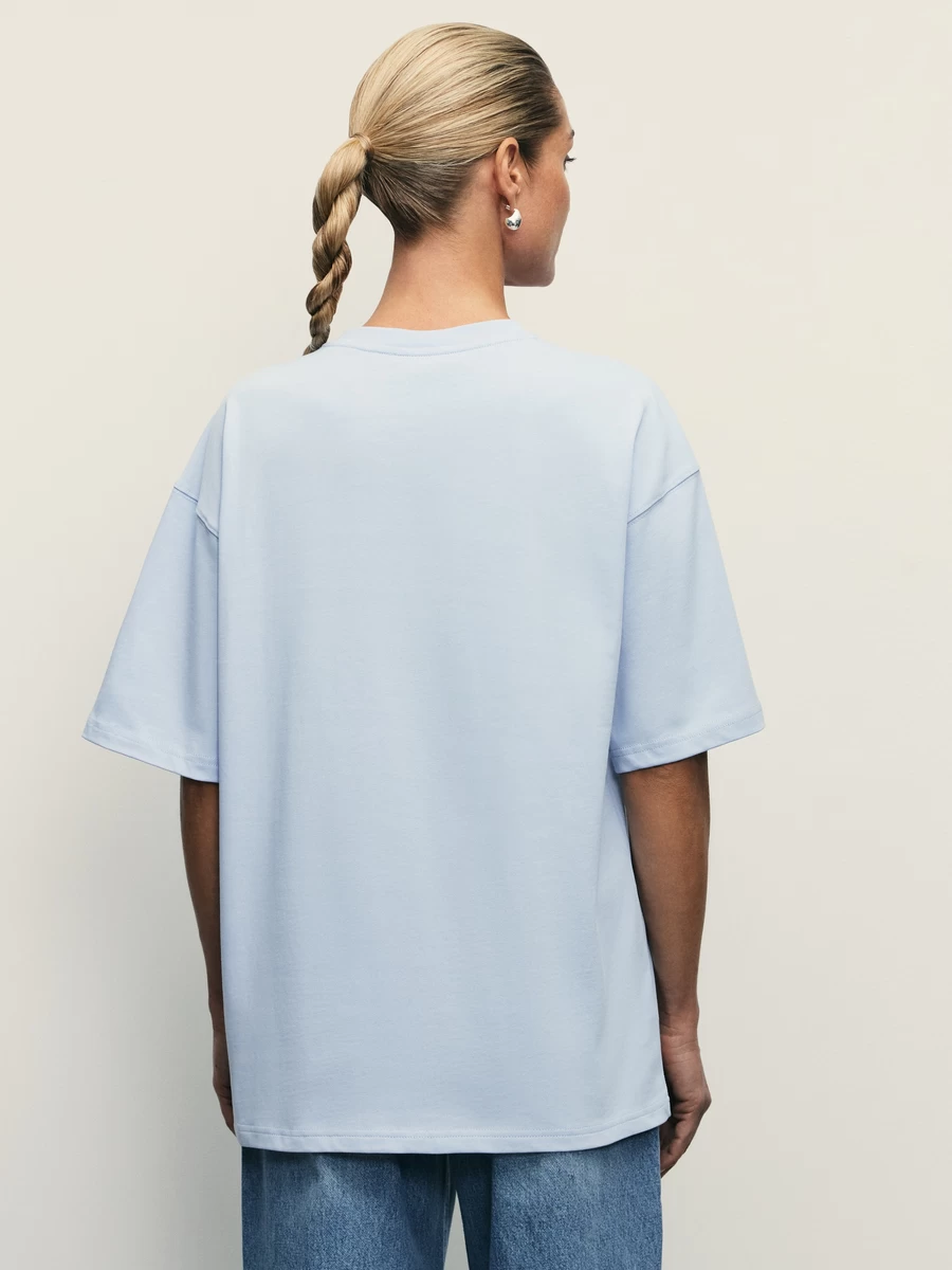 Базовая футболка оверсайз из хлопка W_OVERSIZE4-41 - фото 5