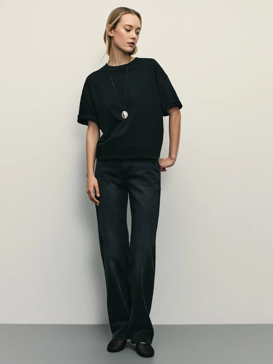 Базовая футболка оверсайз из хлопка W_OVERSIZE4-50 - фото 2