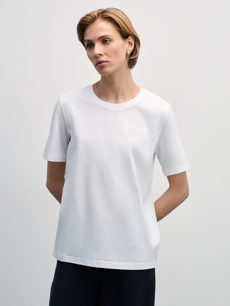 футболка женская Zarina W_REGULAR2-1, размер L (RU 48), цвет белый футболка женская, W_REGULAR2 - фото 1