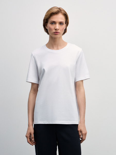 футболка женская Zarina W_REGULAR2-1, размер L (RU 48), цвет белый футболка женская, W_REGULAR2 - фото 3