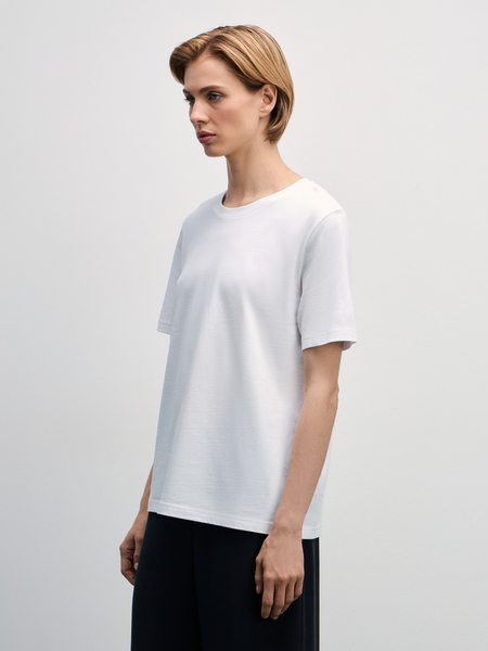 футболка женская Zarina W_REGULAR2-1, размер S (RU 44), цвет белый футболка женская, W_REGULAR2 - фото 4
