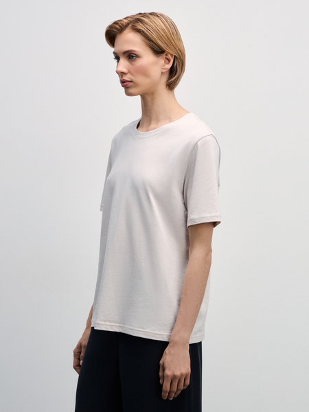 футболка женская Zarina W_REGULAR2-60, размер 2XL (RU 52), цвет молочный футболка женская, W_REGULAR2 - фото 4