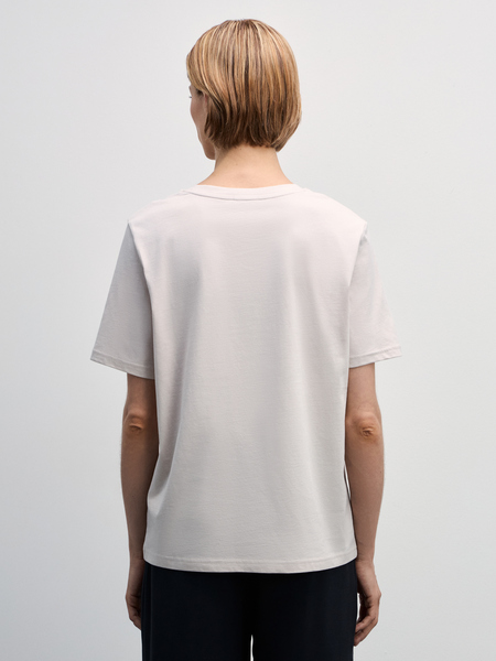 футболка женская Zarina W_REGULAR2-60, размер XL (RU 50), цвет молочный футболка женская, W_REGULAR2 - фото 5