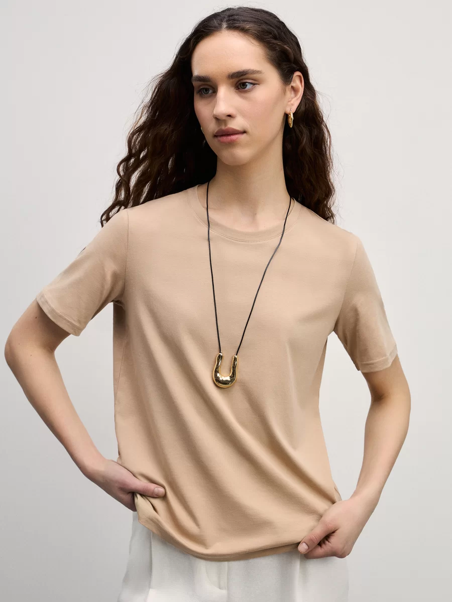 Базовая футболка из хлопка W_REGULAR1-63 - фото 1