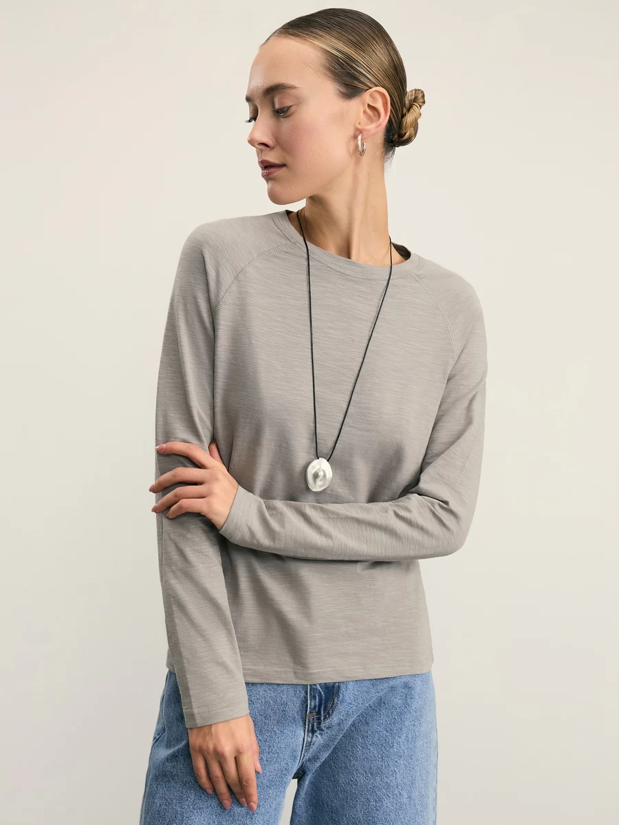 Базовый лонгслив из хлопка 899₽