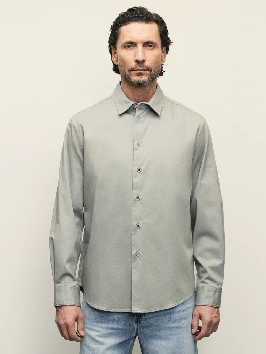 Рубашка relax с эффектом garment dye ZR2503043004-150 - фото 3