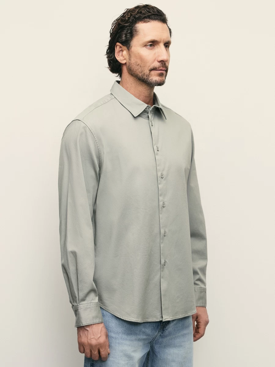 Рубашка relax с эффектом garment dye ZR2503043004-150 - фото 4