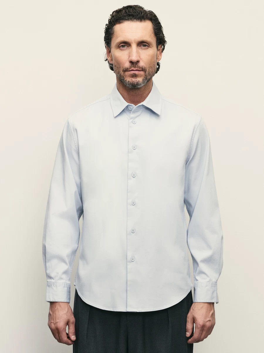 Рубашка relax fit с эффектом garment dye ZR2503043004-41 - фото 3
