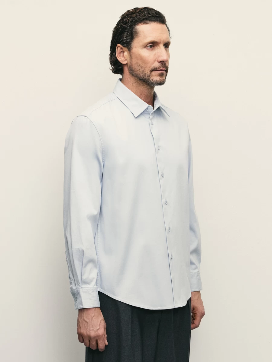 Рубашка relax fit с эффектом garment dye ZR2503043004-41 - фото 4