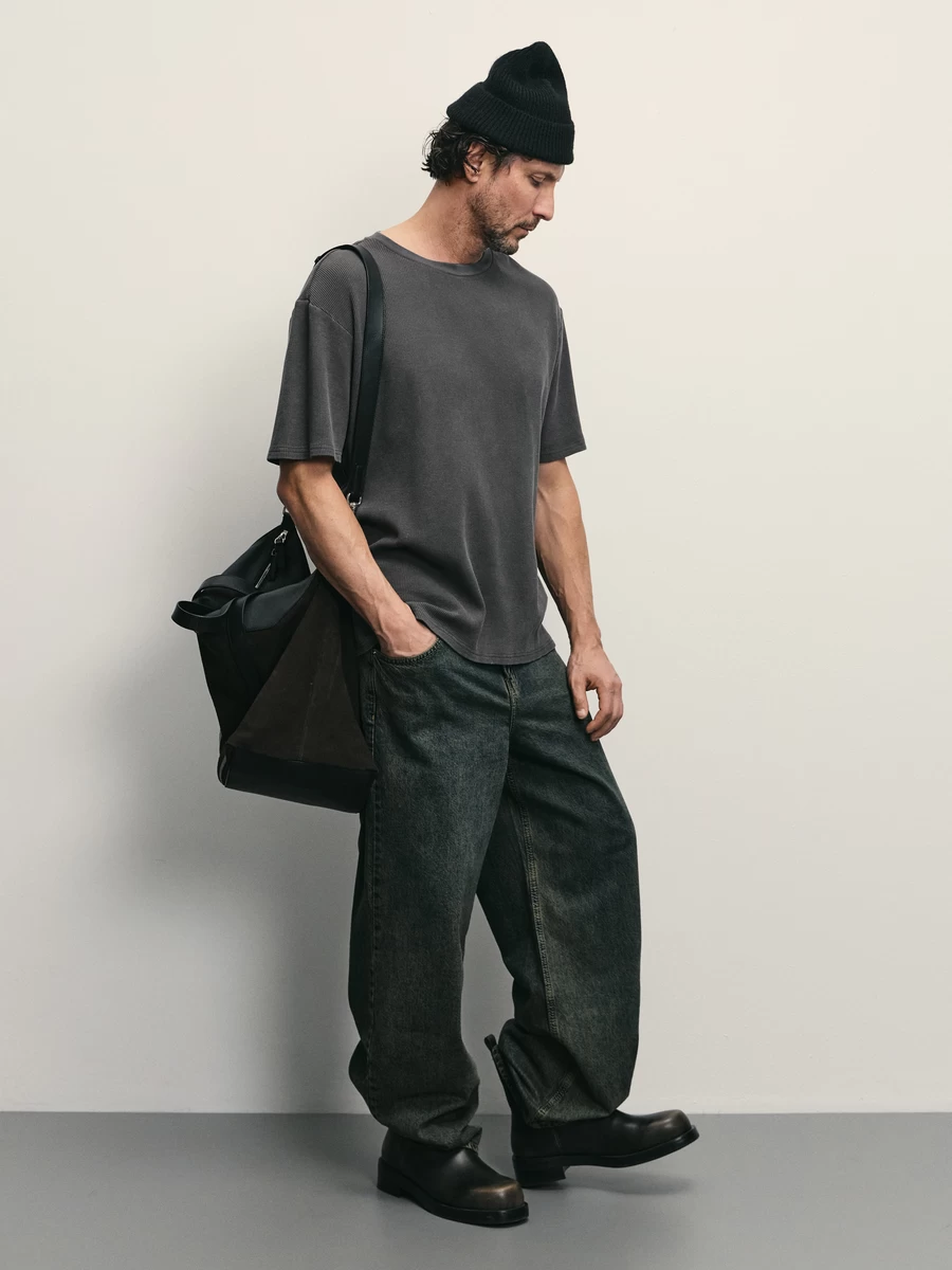 Футболка regular fit с эффектом garment dye ZR2504043404-37 - фото 2