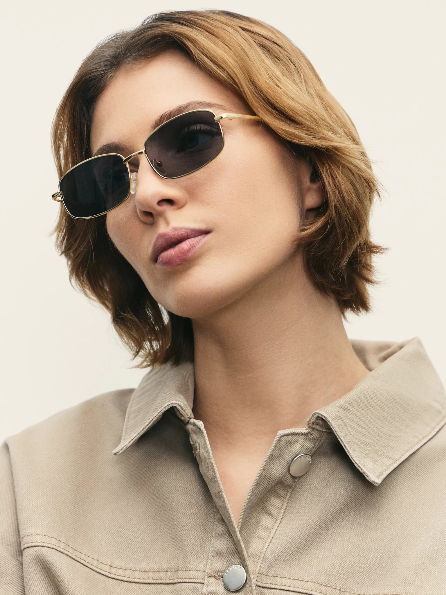 Cолнцезащитные очки в металлической оправе ZR2504061507-6 - купить