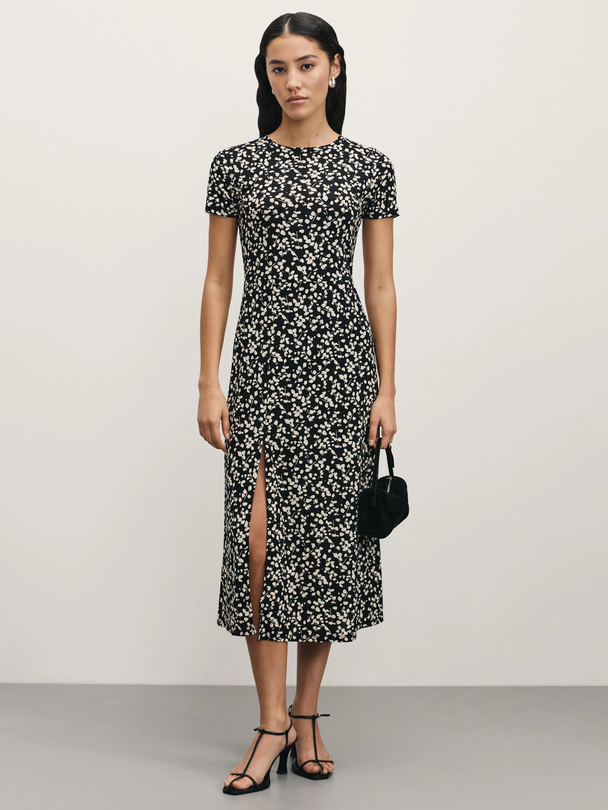 Платье длины миди с разрезом ZR2507012910-229 - купить в интернет