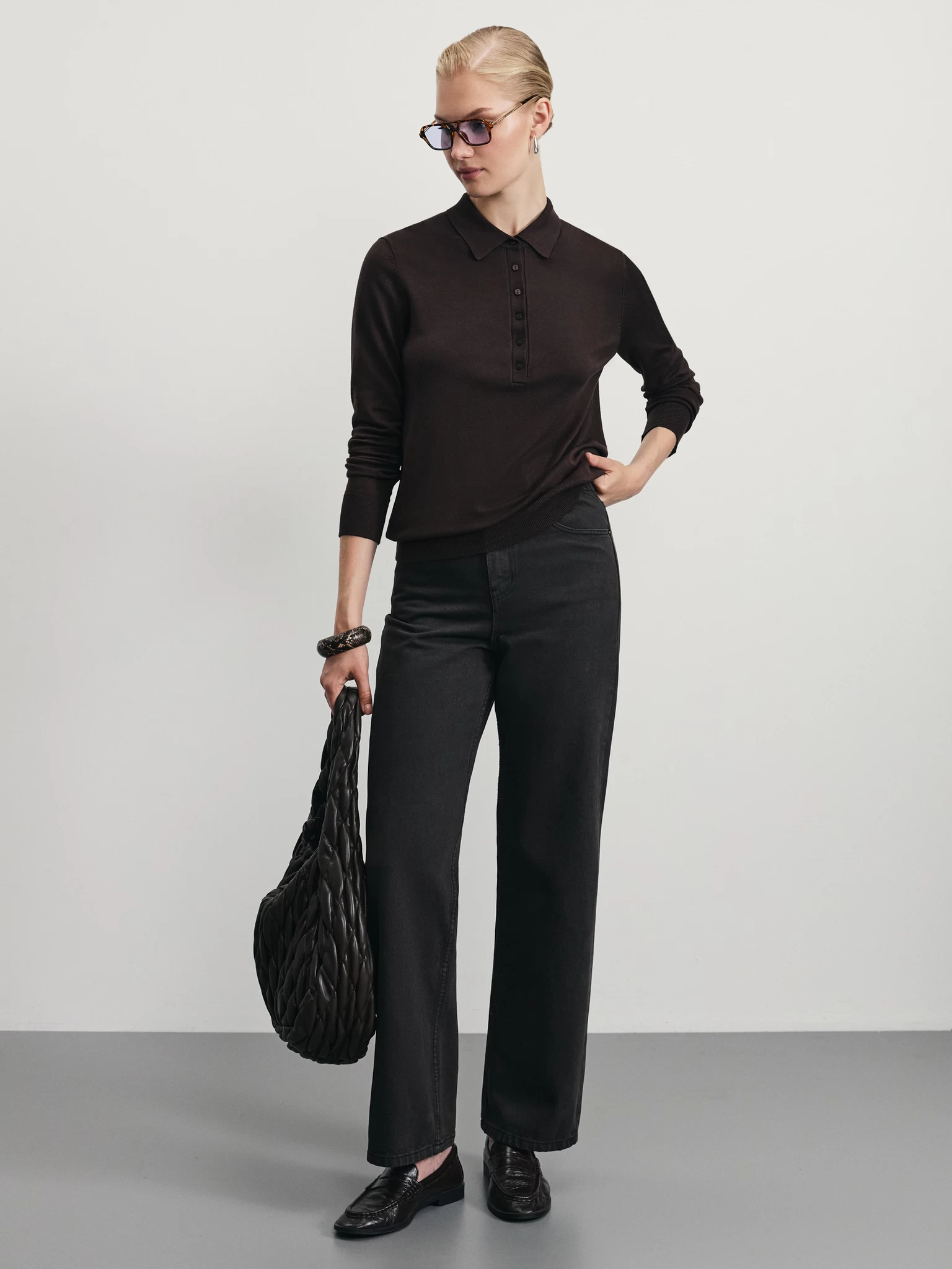 Джинсы mom fit с высокой посадкой ZR2503092311-108 - купить