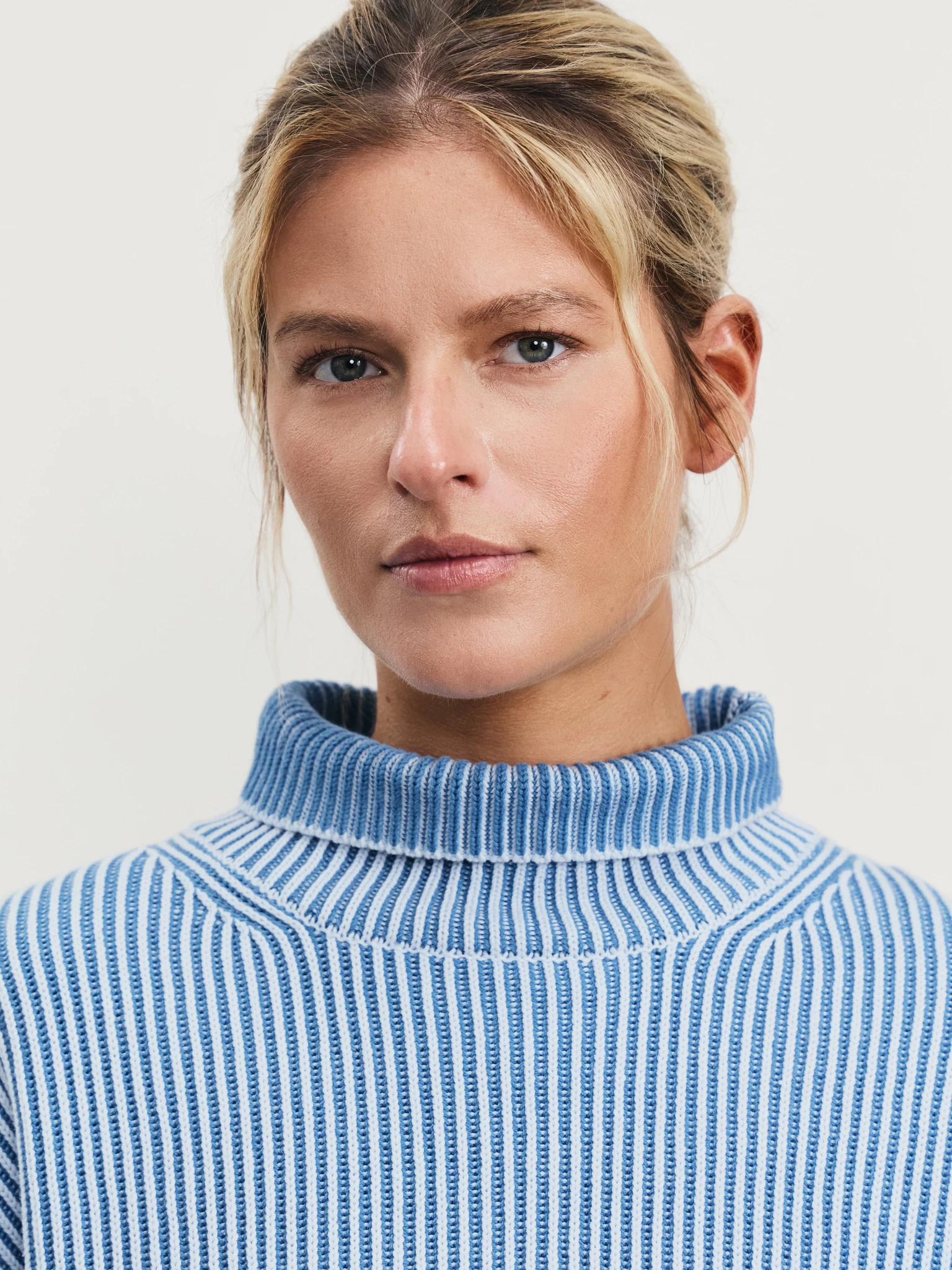 Джемпер в рубчик из хлопка ZR2509023304-49 - купить в интернет