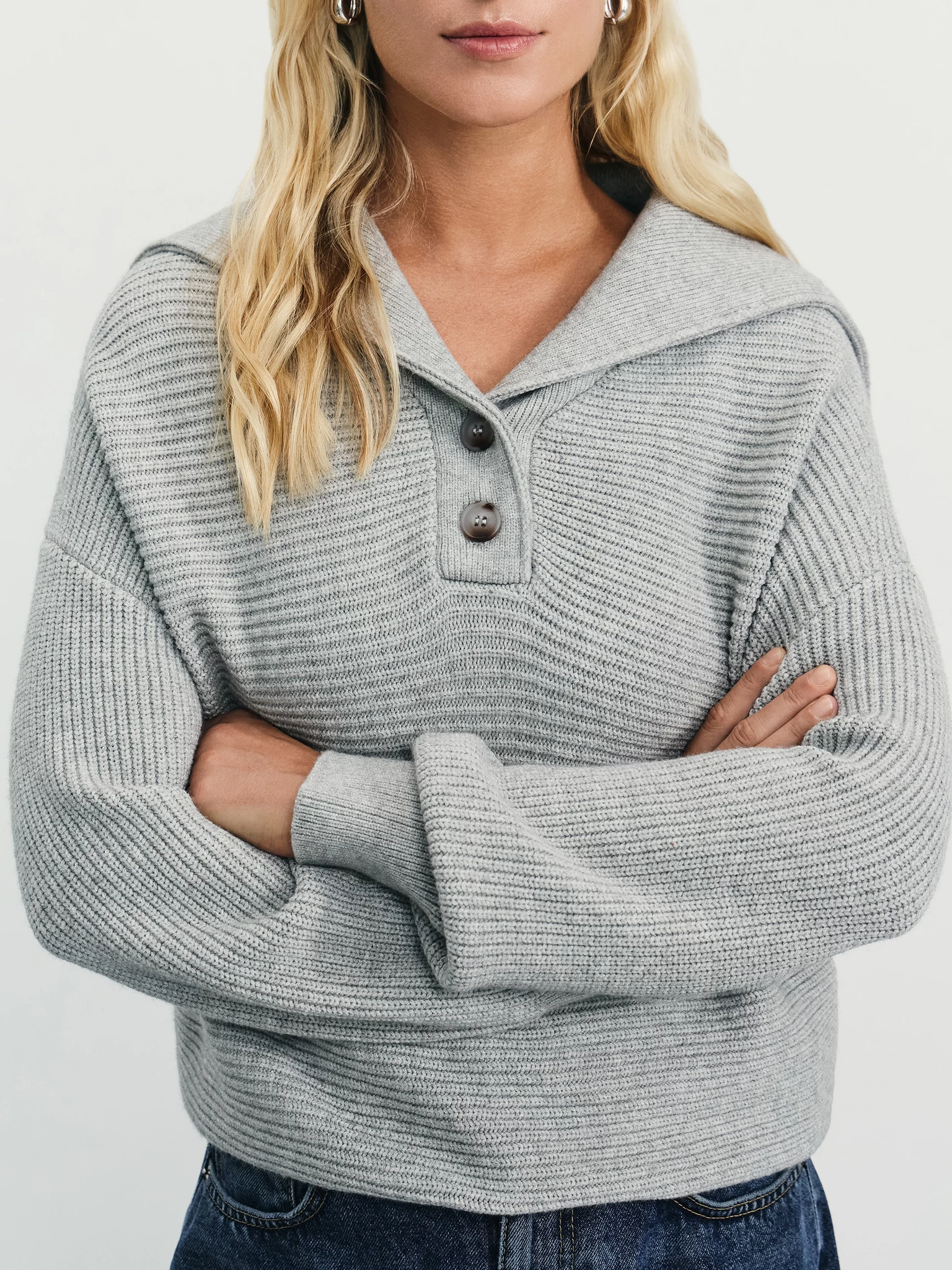 Marin☆*　0331 Вязаный джемпер из вискозы ZR2511013304-39 - купить в