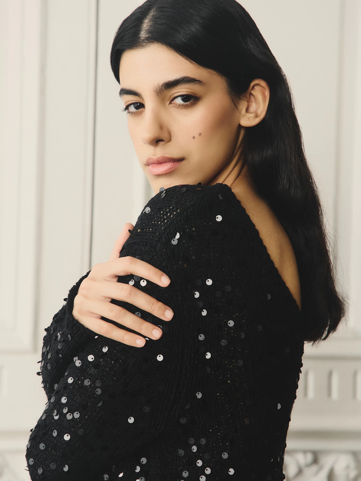 ZARINA Джемпер с пайетками