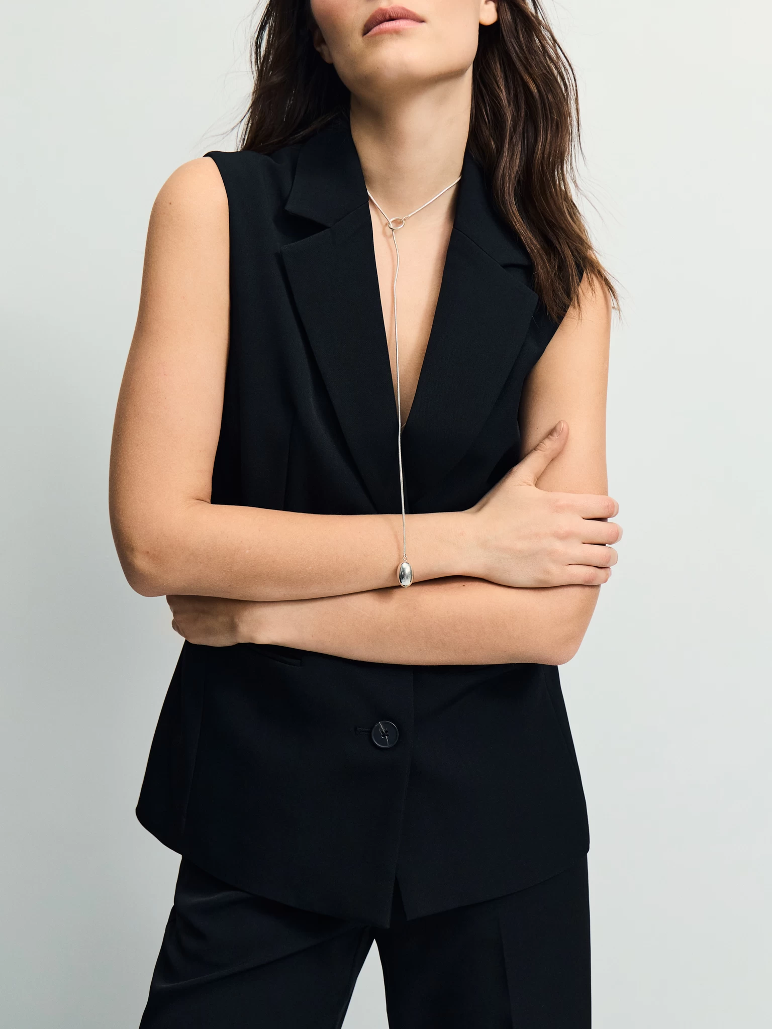ZARINA Костюмный жилет прямого кроя